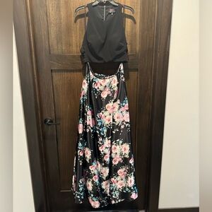 2 piece formal maxi dress